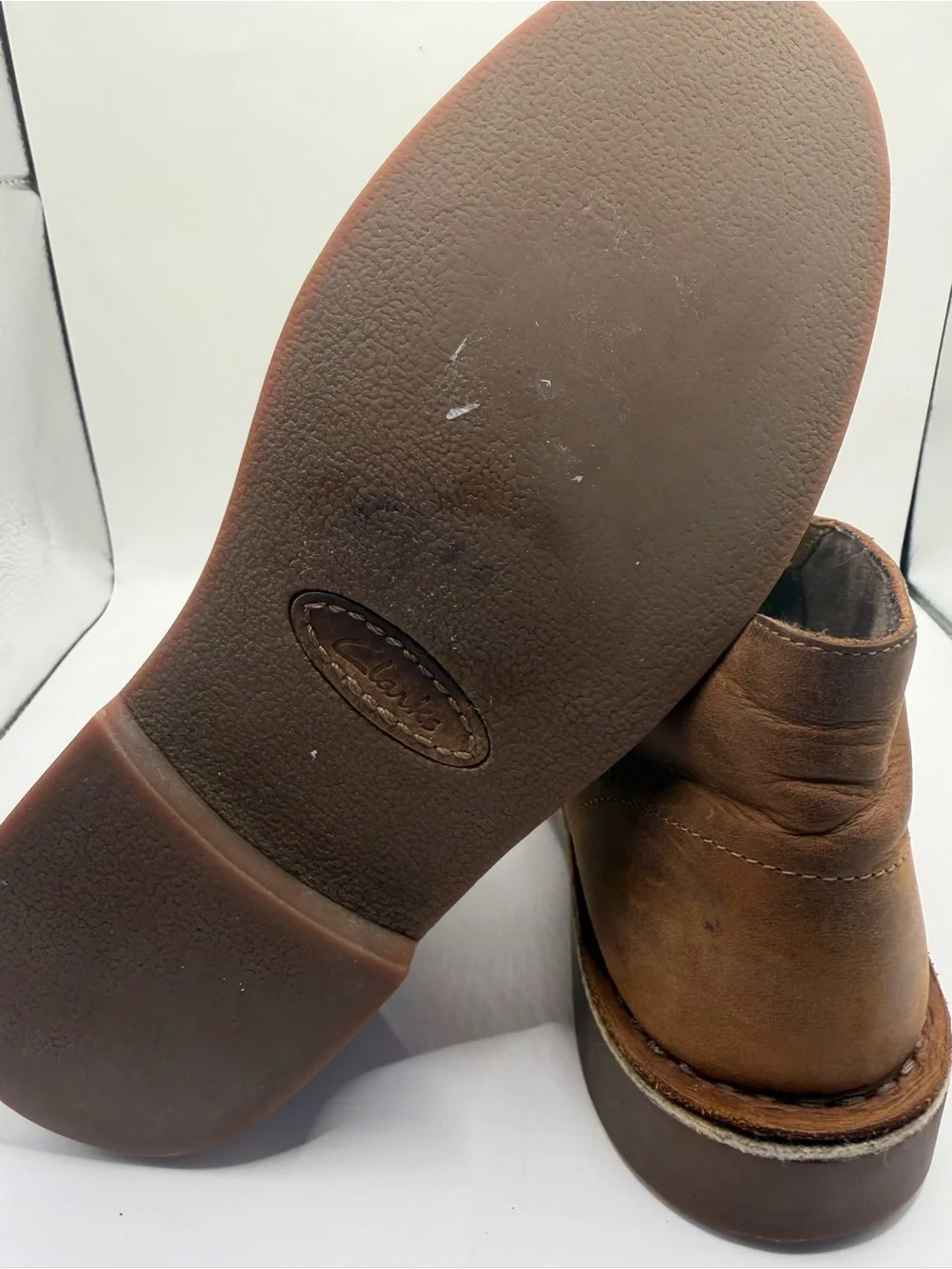 Clarks Desert Boots Brown Leather Chukka Ankle Boots Women’s 8 Men’s 6.5